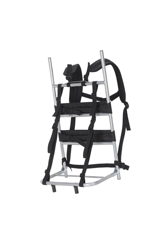 Heavy Carrying Backpack Frame Folded Bag Frame Carrying with Adjustable Straps Aluminum Nylon Rucksack for Outdoor Activities M