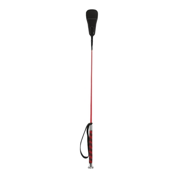 figatia Horse Riding Crop Equestrianism Soft Rubber Anti Slip Horse Riding Red