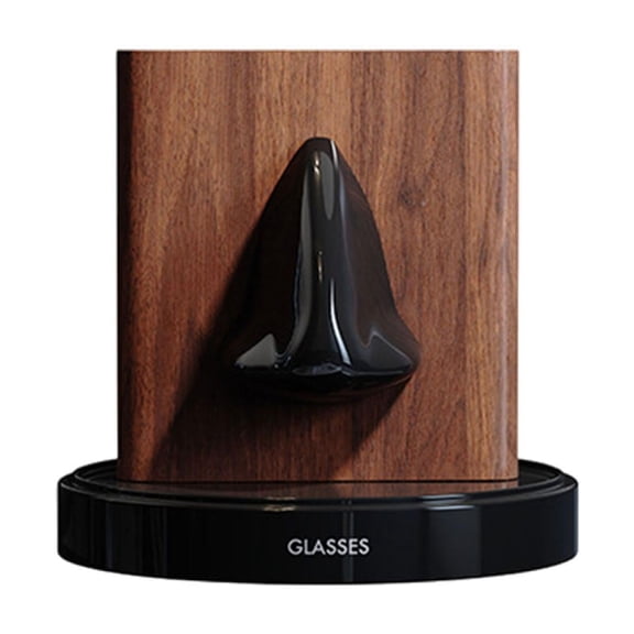 figatia Human Nose Glasses Holder Eyeglasses Holder Sunglass Storage Rack Decorative Friends Gift for Office Women Men Black Brown