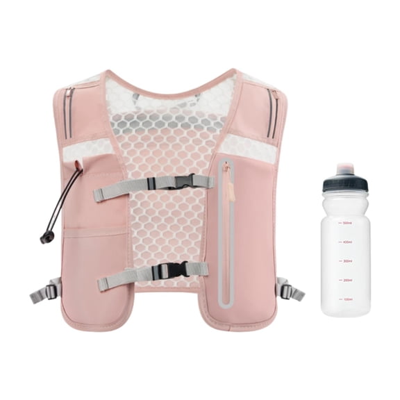 figatia Hydration Vest Daypack Cycling Hydration Pack for Cycling Marathoner Jogging Pink