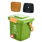 figatia Kitchen Waste Compost Bucket Composting Recycle Bucket Multifunction Modern Waste Bin Counter Compost Bin for Counter Kitchen S