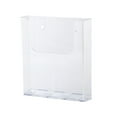 thumbnail image 1 of figatia Literature Stand Document Holder A4 Leaflet Display Stand Countertop Acrylic Literature Holder for Booklets Restaurant School without Card Box, 1 of 8