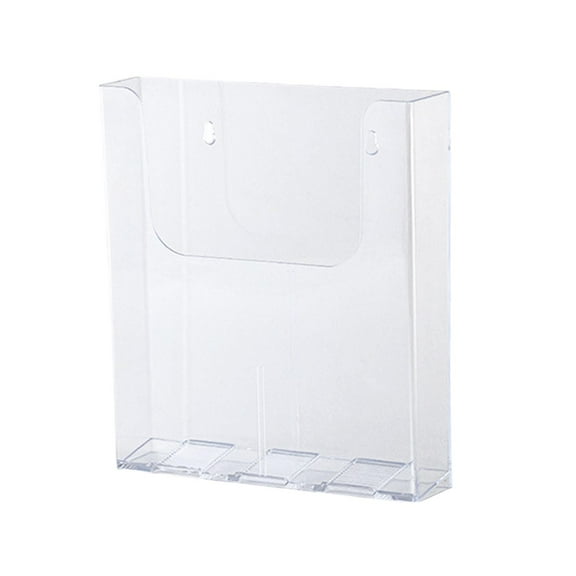 figatia Literature Stand Document Holder A4 Leaflet Display Stand Countertop Acrylic Literature Holder for Booklets Restaurant School without Card Box