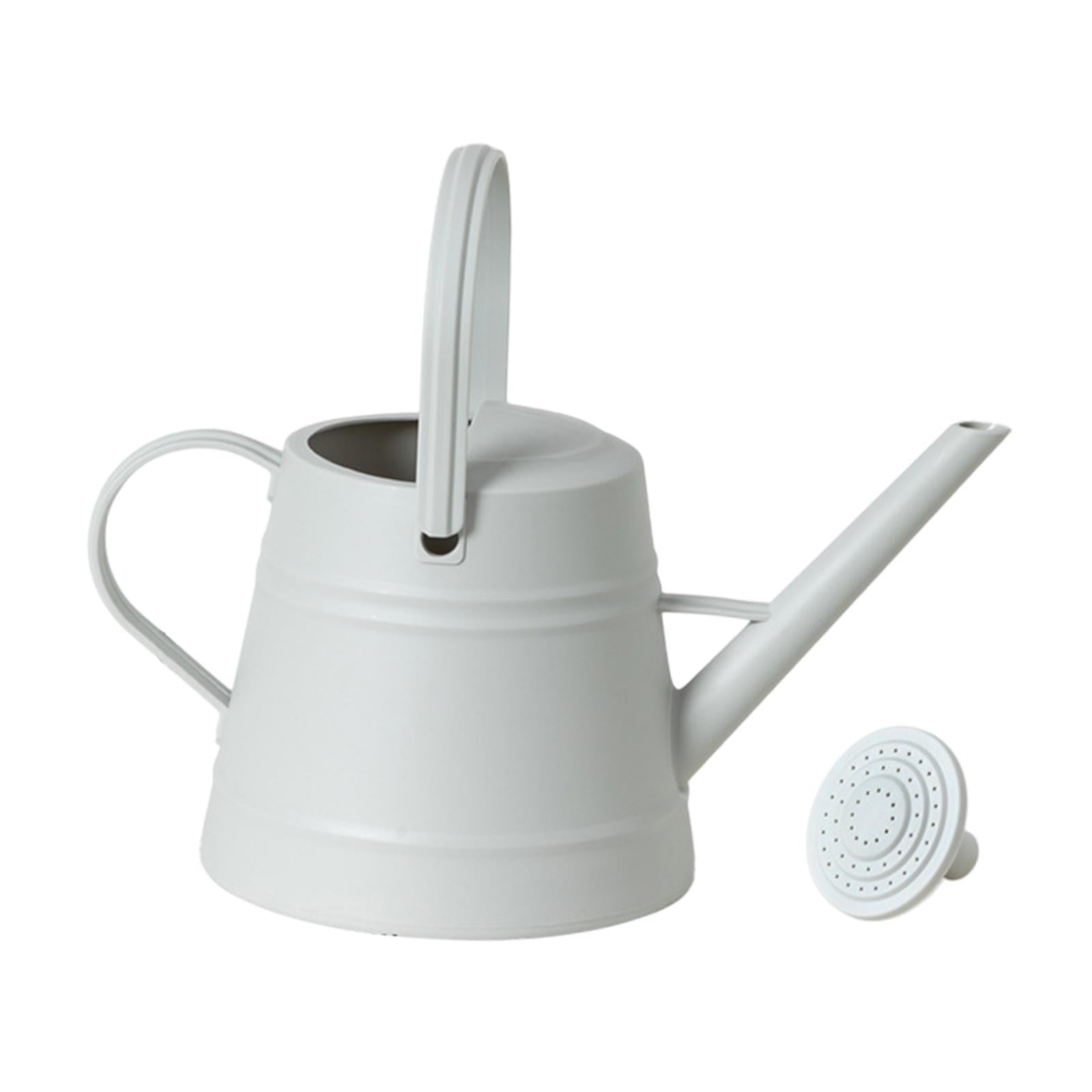 figatia Long Spout Water Can Flower Watering Can Enlarged Water Inject Port Gardening Tool Plant Watering Device for Household Gray