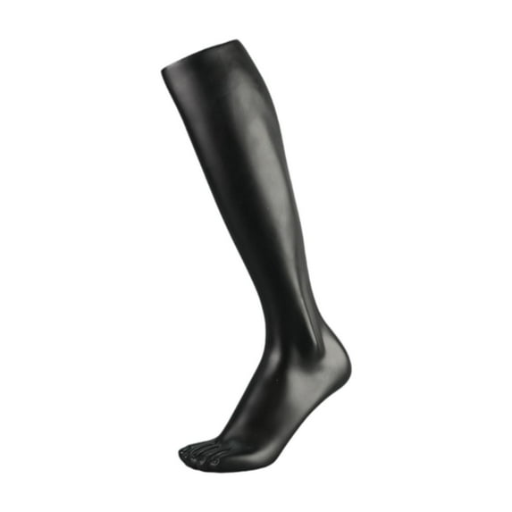 figatia Mannequin Foot Sock Model Foot Forms Photography Shoe Model Display Mannequin Leg Men for Hosiery Socks Sandals Jewelry Malls Black
