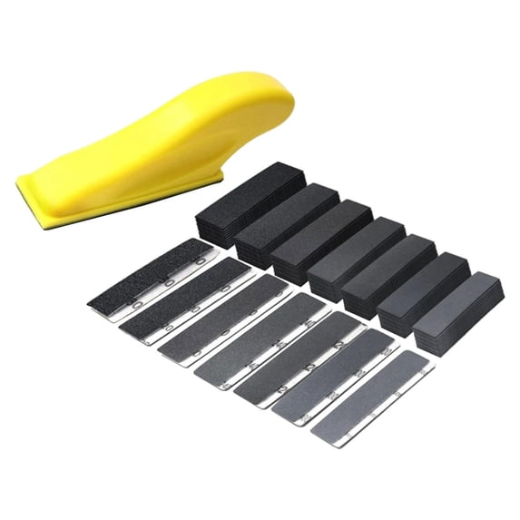 figatia Micro Detail Sander with 70PCS 80 120 180 240 320 400 600 Grit, Micro Sanding Tools Detail Sander for Small
