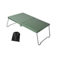thumbnail image 1 of figatia Mini Camping Table Folding Foldable with Carrying Bag for Tour Yard Barbecue Green, 1 of 8
