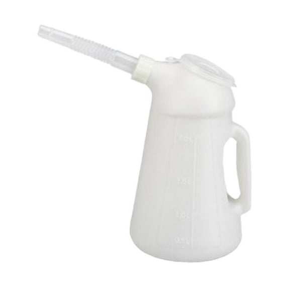 figatia Oil Jug with Spout Oil Measuring Container, Oil Measuring Jug with Lid ,Engine Oil Dispenser Jug for Automotive Fluids , 2L