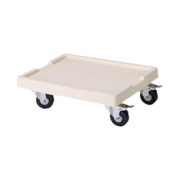 figatia Pallet Trolley Planter Stand with Wheel Movable Plantpot Tray Wheeled Planter Tray Plant Stand with Wheels for Indoor Outdoor beige