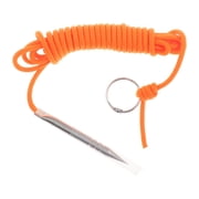 figatia Paracord Fishing Stringer with Metal Threading Pin for Kayak Camping Outdoor Orange