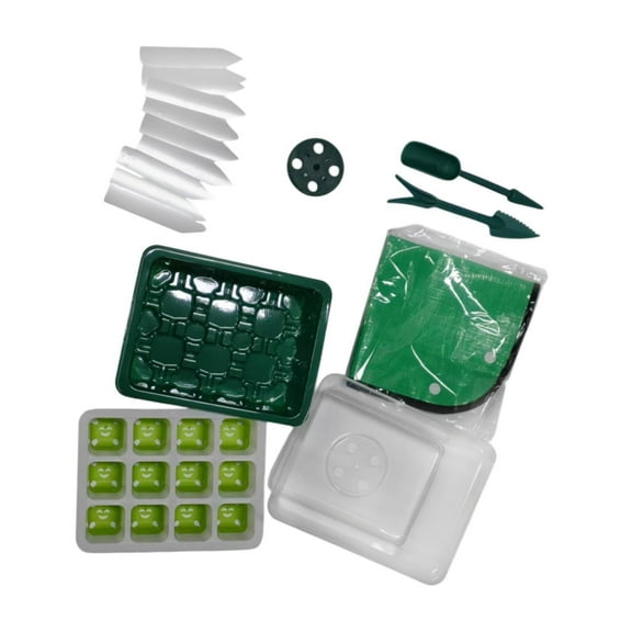 figatia Plant Starter Tray, Mini Greenhouse ,Garden Tools ,Indoor Grow Kit Growing Tray for Starting Vegetable Indoor Gardening Plant