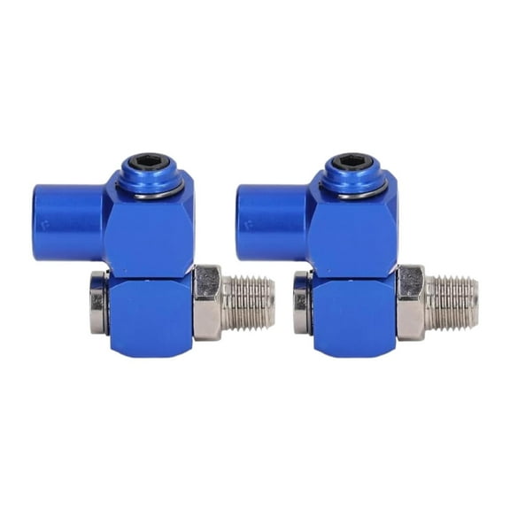 figatia Pneumatic Fitting Joint Swivel Airhose Fittings No Leakproof Easy to Use Air Line Hose Fittings 1/4" NPT Air Compressor Joint Blue