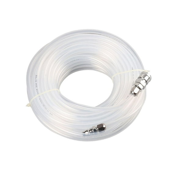 figatia Pneumatic Straight Tube Air Pump Hose High-pressure Resistant Easy to Use Smooth Multifunctional for Home DIY Work White 10m