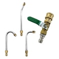 thumbnail image 1 of figatia Power Washer Extension Wands 1/4' Quick Connect Fitting 3 Attachments Curved Rod for Cleaning for Lawn Car Cleaning Driveways, 1 of 8