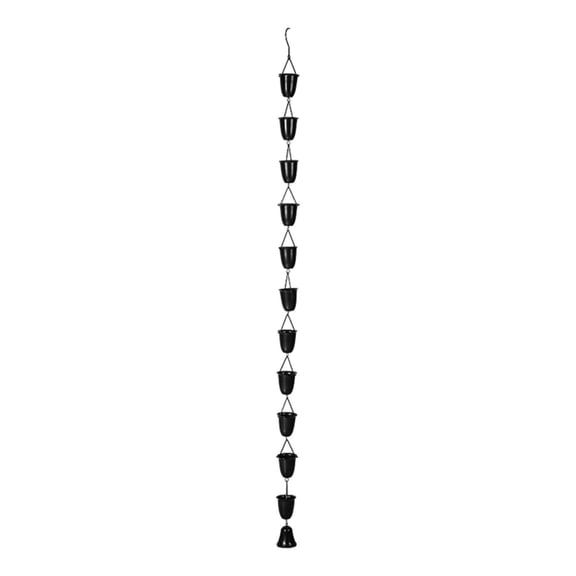 figatia Rain Chain for Gutter Replacement Downspout Collector Cups Garden Functional and Decorative Awnings Yard Outside