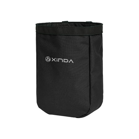 figatia Rock Climbing Gear Organizer Bag, Tool Belt Pouch, Pocket Toolkit Utility Pouch, Waist Bag for Hiking, Exploration, Trekking Black