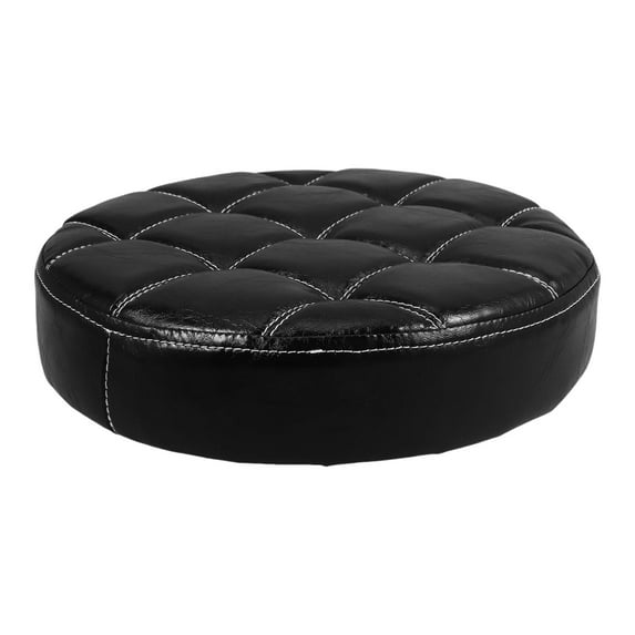 figatia Round Bar Stool Seat Cushion Seat Top Easy Installation Heavy Duty for Salon black