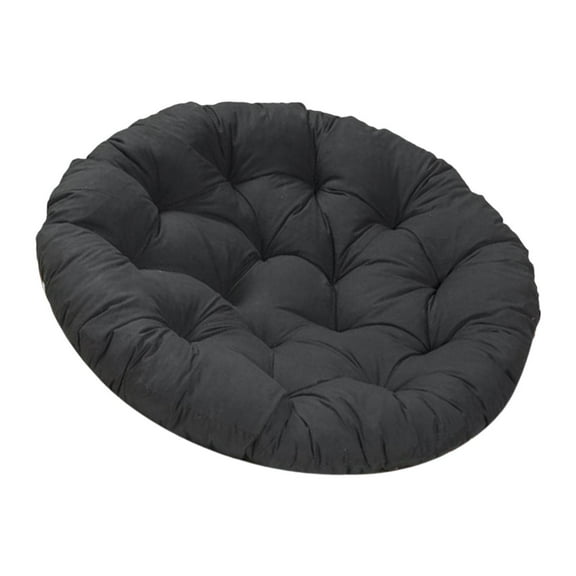 figatia Round Chair Cushion Hanging Chair Cushion Multipurpose Lightweight Floor Pillow Patio Seat Pad for Indoor Outdoor Living Room black