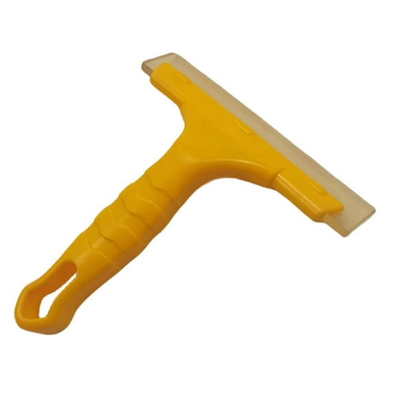 figatia Rubber Squeegee Shower Squeegee Cleaning Scrapers Glass Door with Handle,Shower Car Film Tool Window Tint Windshield Scrapers Yellow