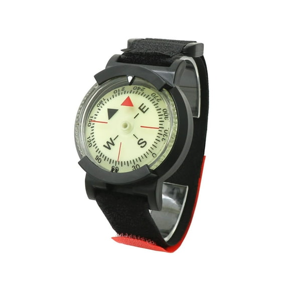 figatia Scuba Diving Compass Scuba Compass Waterproof Thck Shell Compact Outdoor Camping Compass Wrist Compass for Survival Emergency