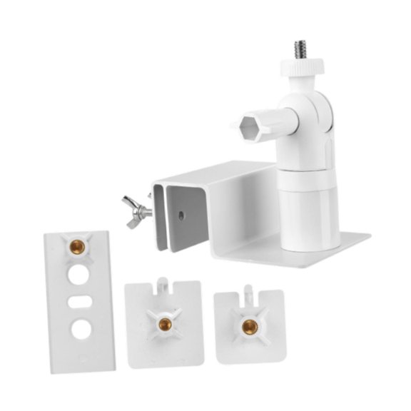 figatia Security Camera Bracket Gutter Mount Sturdy Hanger Hooks Camera Holder Stand Adjustable Siding Clips for Indoor Outdoor Hotel White