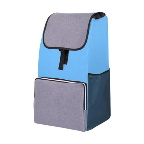 figatia Shopping Cart Bag Oxford Cloth Large Capacity Portable Fold up Trolley Accessories Reusable Trolley Replacement Bag Storage Bag blue