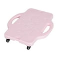 thumbnail image 1 of figatia Sitting Board for Kids Child Skateboard with Handle Sport Flat Scooter for Park Gym Basement Indoor and Outdoor Pink, 1 of 8