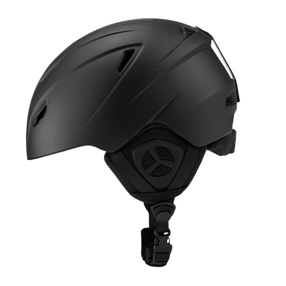 figatia Ski Helmet Sports Helmet Protective Breathable Skateboard Helmet Headgear for Road Cycling Roller Skating Adults Children Men Black S