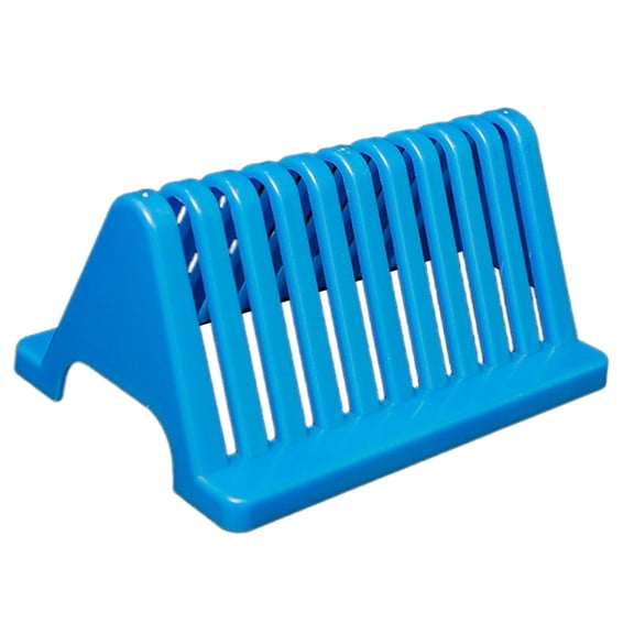 figatia Slides Staining Rack Glass Slide Draining Stand, Easy to Use, Sturdy Sample Slide Storage Shelf for Professional , Blue