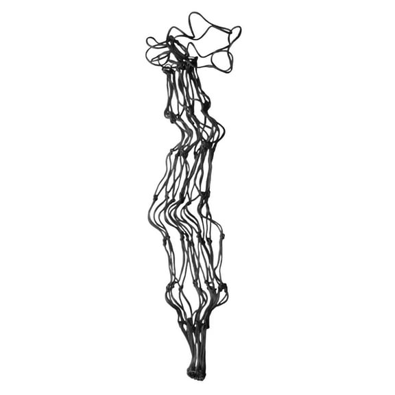 figatia Slow feed Hay Net Hay Bag Large Capacity Feeding Supplies Space Saving Hanging Mesh Bag Horse Feeder for Goats Stall Sheep Black 36inch