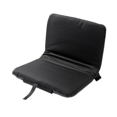 figatia Stadium Chair for Bleachers Stadium Seat Foldable Lightweight Padded Bleacher Seat with Back Support for Sports Events Hiking Black