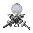 thumbnail image 1 of figatia Tent Pole Connector Campfire Frame Pole Connector Support Central Pole Substitution End Fittings Bracket for Canopy Household For 4 Poles, 1 of 8