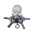 thumbnail image 1 of figatia Tent Pole Connector Campfire Frame Pole Connector Support Central Pole Substitution End Fittings Bracket for Canopy Household For 6 Poles, 1 of 8