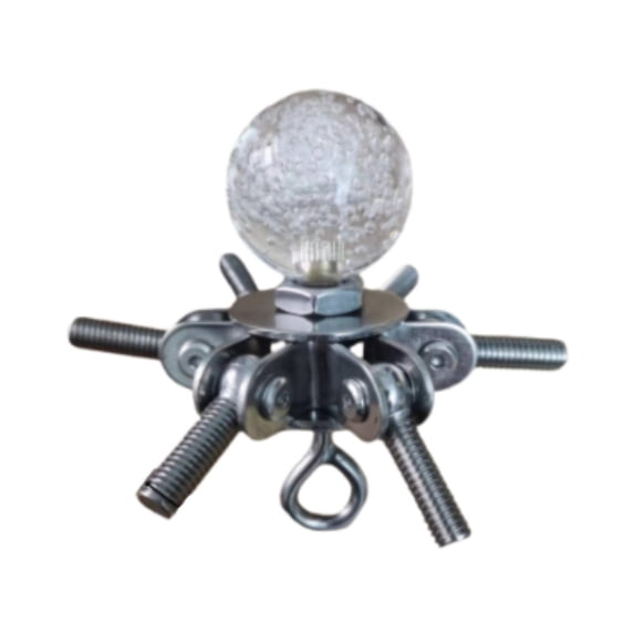 figatia Tent Pole Connector Campfire Frame Pole Connector Support Central Pole Substitution End Fittings Bracket for Canopy Household For 6 Poles