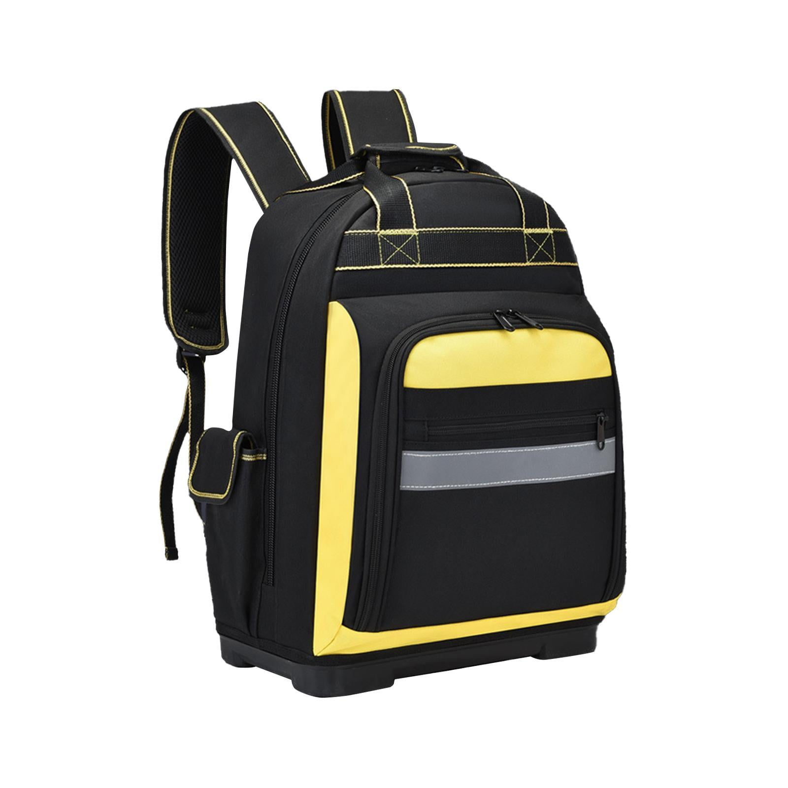 figatia Tool Backpack Gardener Bag Convenient Wear Resistant Tool Organizer Heavy Duty Tool Bag for Storing Tools Repairman Worker Construction