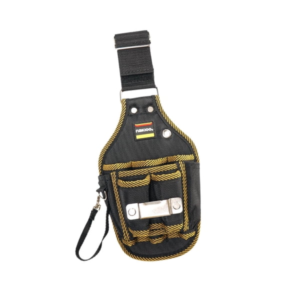 figatia Tool Belt Electrician Pouch Oxford Cloth Multifunction Waterproof Hardware Bag Open Tool Pouch for Roofer Plumbers Carpenters