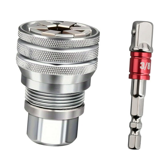 figatia Universal Sockets Wrench Tool Converter, Standard 10-19mm, Self Adjusting Universal Adjustable Socket 10-19mm for Dad Husband Style A