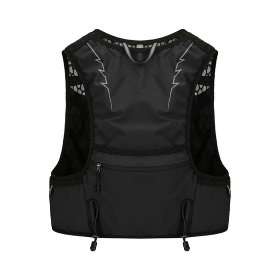figatia Vest Pack with Multiple Pockets Running Gear for Men Women Water Pack for Hiking Jogging Trail Marathoner Black
