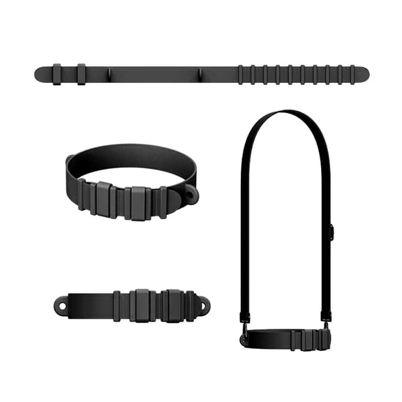 figatia Water Bottle Handle, Water Bottle , Silicone Kettle Strap, Shoulder Strap, Cup Accessories Fits Most Bottles for Camping black