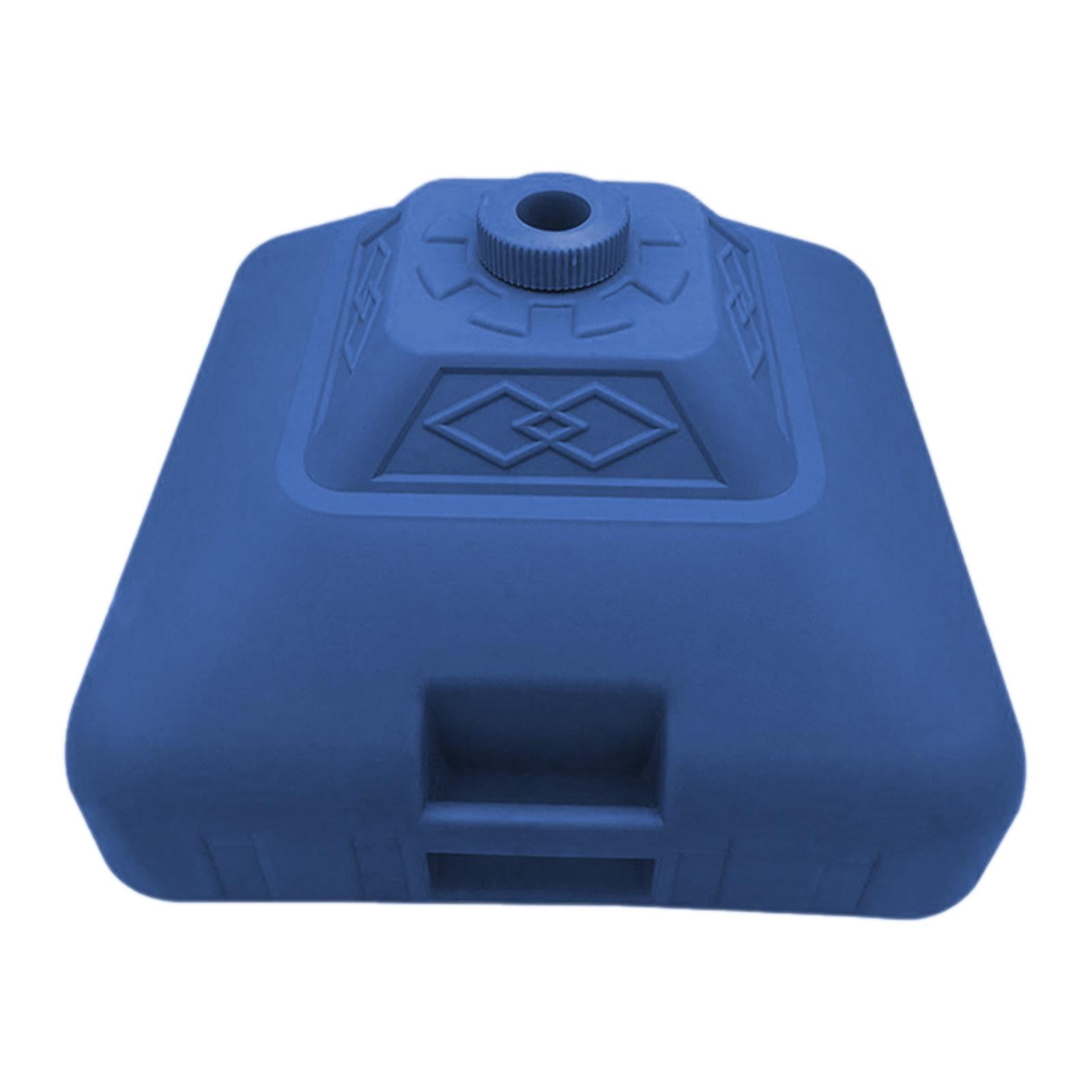 figatia Water Fillable Umbrella Base Parasol Holder, Square Patio Umbrella Holder Outdoor Umbrella Stand for Yard Lawn Beach Poolside Blue