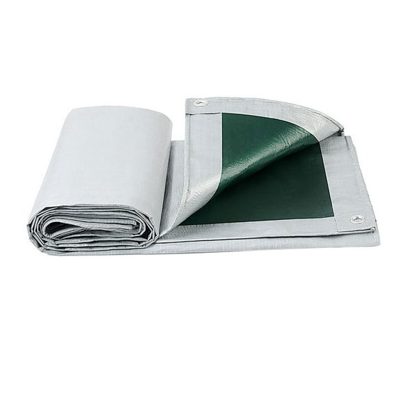 figatia Waterproof Thickened Tarp Tarpaulin Truck Cargo Cover for Outdoor Sturdy Multipurpose Garden Plants Shade Cloth with Grommets 6x8m Meter