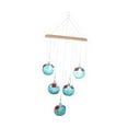 thumbnail image 1 of figatia Wind Chime Hummingbird Feeder Feeding Station Attracting Birds Garden Hanging Bird Feeder with Glass Balls for Park Yard Deck Light Blue, 1 of 8