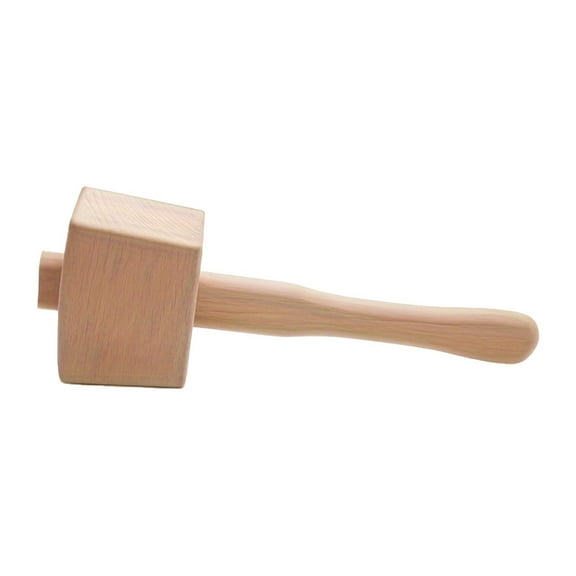 figatia Wooden Mallet Carpenters Mallet with Handle Premium Smooth Surface Solid Manual Ice Hammer for Work DIY Carpentry Making Tool