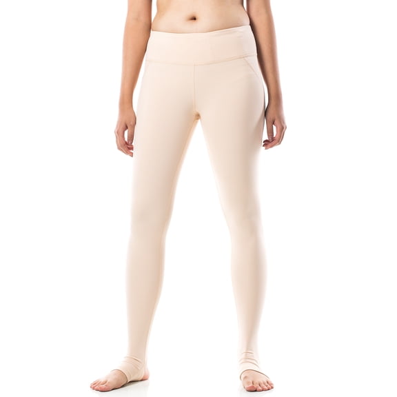 figur activ full length yoga legging with mesh style lines and ankle slits
