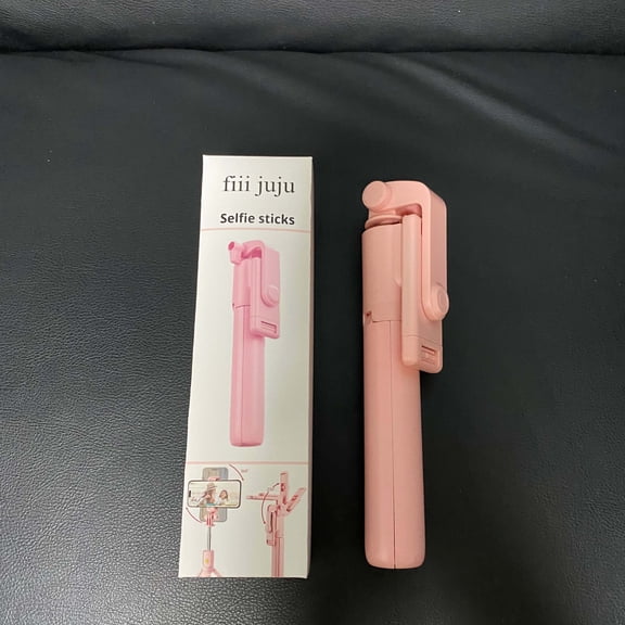 fiii juju Selfie sticks,Mini Phone Tripod Stand,38" Phone Tripod &Selfie Stick, Extendable Tripod Stand 360 Rotation Compatible with Phone&Android
