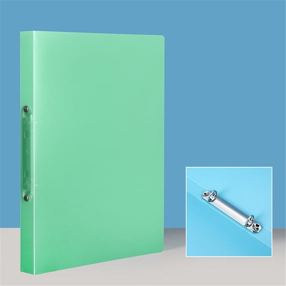 files and folders 1 Inch 2 Ring Binder, Flexible PVC Plastic Binder with Round Rings, Cute Soft Cover Binder for School Students, Home Office Supplies, Classroom Organization, Letter Size