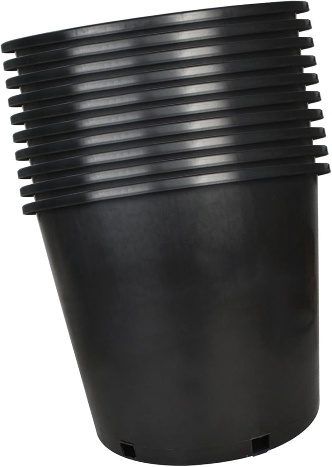 Plant Pots 40 Pack 2 Gallon Nursery Pots - 8.7 Inch Plastic With Drainage  Holes For Gardening 2 Gallon Planter