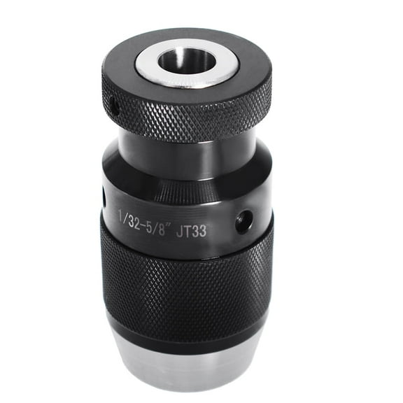findmall 1/32-5/8 JT33 Keyless Heavy Duty Drill Chuck Taper Hole Self Tightening Drilling Clamp Fit for CNC Lathe Milling Drill Machine