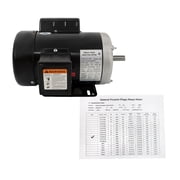 findmall 1 HP Electric Motor 1 Phase 56 Frame TEFC 1800RPM 115/230V 13.6/6.8A CW/CCW