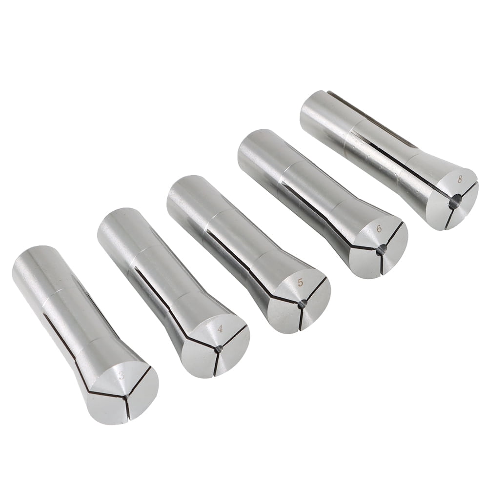 findmall 10 Pcs R8 Round Spring Collet 3, 4, 5, 6, 8, 10, 12, 14, 18 ...